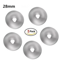 레이저커팅기 레이저각인기 타일절단기 28/45mm 로터리 커터 가죽 커팅 도구 회전 패브릭 원형 블레이드 D, 02 28MM Blade 5PCS