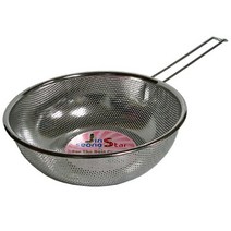 스텐 편수 물빠짐 건지기 거름망 대형-25cm 편수망 국수 건지개 걸음망 면건지기 야채건지기 국수뜰채 뜰망 튀김건지기 국수망 야채망 튀김망 지름26/높이9/손잡이길이22cm