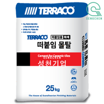 테라코 떠붙임몰탈 (25kg), 1EA, 백색