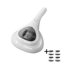 Hobbiesyos UV 침구청소기 가정용 무선 진드기 제거기, 흰색, 흰색+4필터