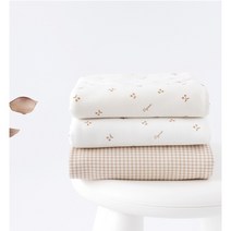 디엠텍스타일 대폭 오가닉 양면 다이마루 원단 체리블리, 체크