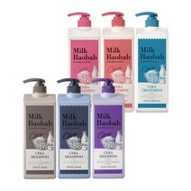 밀크바오밥 세라 샴푸+세라 트리트먼트 1200ml 화이트머스크