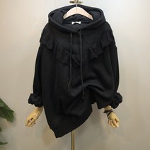 라임브릿지 베베 레이스 후드 기모 맨투맨 티셔츠