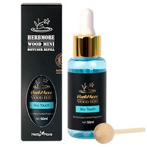 허브모아 우드미니 차량용 디퓨저 방향제 송풍구 클립형, 1개, 리필 스카이터치 50ml
