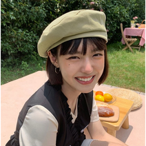 모모셀 여성용 베레모 빵모자 심플 예쁜 팔각모 6컬러