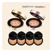 [센텔리안24] [쿠션6개용량] 동국제약 마데카광 쿠션 핑크1개 + 골드1개 + 리필4개, 색상:23호(내추럴베이지), 상세 설명 참조