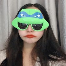 모래 조각 재미있는 안경