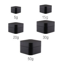 유골함 기독교 진공 강아지 반려동물 납골함유골함 납골함 5g/15g/20g/30g/50g PP 더블 스크럽 프로스트 크림 병 스퀘어 페이스 박스 오일 스킨 용기, [02] 30pcs, [02] Matte Black, [05] 50g