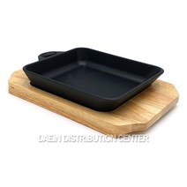 리빙아트 IH 무쇠 편수 정사각 불판 16.5cm 인덕션용 스테이크판 장어 콘치즈 주물 냄비받침 구이팬