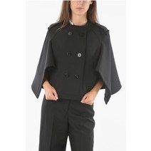 Neil Barrett 울 블렌드 FLARED 핏 더블 BREASTED 케이프 PNCA193 F051 01