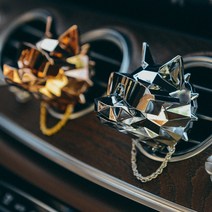 JK 디울프[1+1세트] 차량용 방향제 명품 고급 불독 자동차 디퓨저 차방향제, 디울프세트(블랙+로즈골드+무료배송+쇼핑백), No.5, 리필킷1팩(향3개)