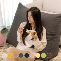 플랫화이트 삼각등받이쿠션 소형 중형 대형 특대형, 그레이