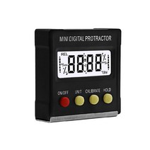 Digital Protractor inclinometer 각도 각도 파인더 자동차 목공 건물 내구성을위한 자기 각도 게이지 피팅, BK