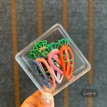 해데 유아용 포인트 당근 똑딱이 삔 10p