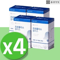 비프로폴리스 분말 가루 캡슐 아연 BEEPROPOLIS 프리미엄 꿀 캐나다 저스트 프로폴리스 추출물 영양제 2000 플러스 플로폴리스 플라보노이드 4통, 4개