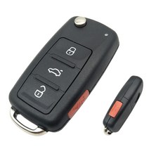 Jokmoest 3+1 버튼 교체 키 포브 커버 케이스 폭스바겐 티구안 GTI 제타 파사트 Eos 골프 키리스 엔트리 원격 쉘 128239
