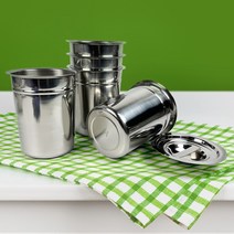 레스토 비엠피 BMP 뼈통 소스통 국자통 비엠피뚜껑 업소용 스텐 반찬통 1호~5호, 타공BMP 4호