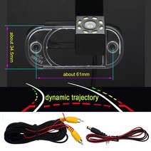 차량블랙박스 자동차블랙박스HD 720P 어안 후방 카메라 현대 산타페/산타페 클래식 MK1 SM 2000-2006 자동, 05 Dynamic Trajectory