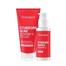 Neutrogena 완고한 여드름 AM 페이스 트리트먼트 2.5 미세화 벤조일 퍼옥사이드 여드름 치료제 오일 프리 데일리 페이셜 트리트먼트로 크기 축소 amp Redness of, 완고한 여드름 번들