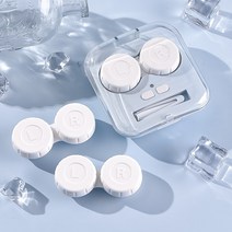 콘택트 렌즈 클리너 자동세척 초음파 초강력 세척기, 투명  파란색(청소통 2개 추가)