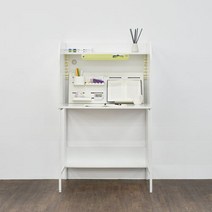 티케 철제 1인 가정용 독서실책상 화이트