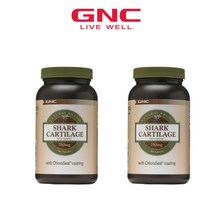 2병구성 GNC 내추럴 샤크 카트리지 750 mg 180 타블렛 상어연골 추출물
