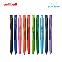 유니 시그노 RT1 노크식 볼펜 UMN-155 0.5mm, 0.5mm 바이올렛