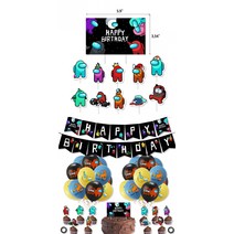 (망고언니) 어몽어스 남아 생일파티 세트 (오후2시전 구매시 당일출고), 옵션4. 데롱이