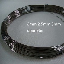 휴대용용 니티놀 니켈 티타늄 와이어 NiTi 메모리 ni-ti 모양 합금 막대 크로멜 직경 2mm, 02 2.5mm, 02 2.5mm