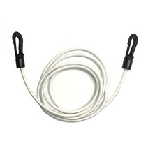 카약패들끈 inflatable boat canoe kayak paddle bungee shock cord hook tie down rope fishing rod lanyard, 1pc 흰색