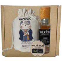 우드푸드 미니 케어 입문 세트 - 원목 가구 미니 패키지, 히노키 왁스x뉴트럴 오일, 2