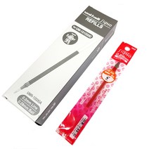 유니볼 시그노 DX 캡식 0.28 0.38 리필심 12자루 UMR-1 FOR UM-151 + 사은품(3M 포스트잇 653 100매), 0.28 레드