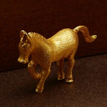 순금 선물 기념품 황금 말 24K 3.75g 동물 디자인