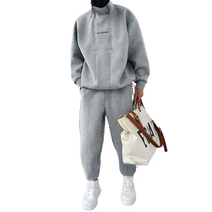 셀럽당 남자 세트 가을 겨울 패션 맨투맨+ 후드 반집업 트레이닝 투피스