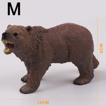 코끼리상 코끼리 장식품 플라스틱 야생 동물 모델 사자 호랑이 코뿔소 사슴 치타 PVC 액션 피규어 미니어처 인테리어 소품, M