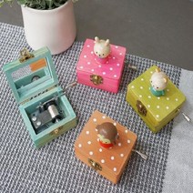 애니멀 수동 오르골 (4 TYPE), 고양이