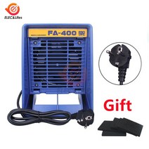 국소배기장치 220v110v fa-400 솔더 철 연기 흡수기 esd fume extractor 흡연 악기 5pcs 무료 활성탄 필터 스폰지, 영국