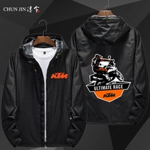 KTM MOTOGP 바이크 캐주얼 바람막이 자켓 라이더자켓, 재킷 - 블랙 - (1)