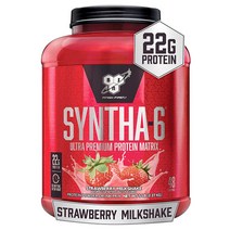 BSN 신타6 웨이프로틴 5Lbs 48서빙 Strawberry Milkshake 단백질 파우더 쉐이크 보충제 BSN085 15p49