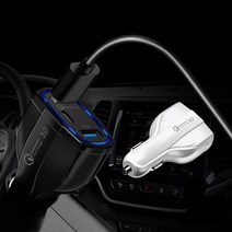 엘라 차량용 시거잭 고속 충전기 퀄컴 3.0 USB C타입, 블랙