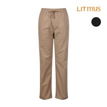 리트머스 리트머스 공용 허리밴딩 9부 일자핏 슬랙스_LK4PU919