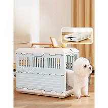 강아지 켄넬 이동장 접이식켄넬 고양이 이동가방 중형견 대형견, 라지 블랙 FC670+ 스트랩 롤러