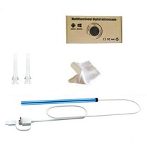 3 in 1 Professional 다기능 귀 청소 내시경 비주얼 귀 스푼 5.5mm 귀 Otoscope Borescope 도구, 01 Blue