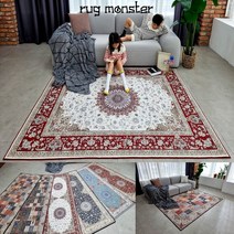 페르시안러그 워셔블 사계절 카페트 고급 클래식 북유럽 엔틱 평직 러그 거실 200x270