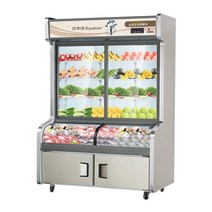 업소용 디스플레이 캐비닛 진열장 쇼케이스 신선유지, 1.6m 이중 온도  캐비닛  이중 압축기