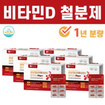 철분 엽산 비타민D 비타민B12 구리 철분제 영양제, 6박스(1년분량)