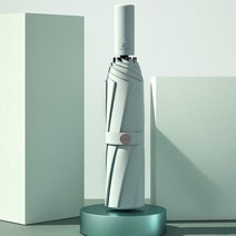 대형파라솔형 우산 방풍 휴용 야외 파라솔 여성용 비와 태양 접이식 자동 매트 여아 패션, 03 green