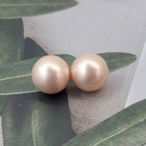 아름쥬얼리 하이퀼리티 핵진주귀걸이 실버925 수공예 왕진주