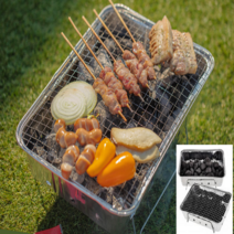 일회용 두더지바베큐 그릴 세트 캠핑필수 야외, 단품, 단품