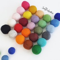[정글스튜디오] 양모볼 1.5cm 2.2cm 3cm 100%울 펠트볼 DIY, 23.그레이